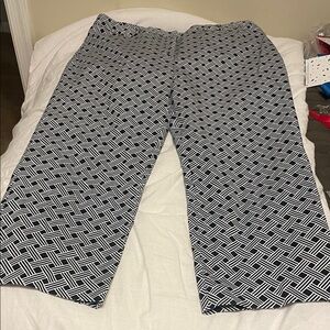 Charter Club Monochrome Patterned Pants